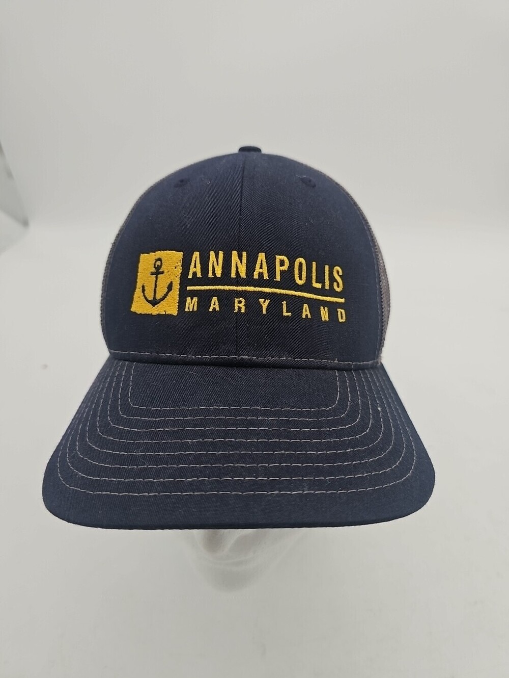 Blue Annapolis Vintage Maryland Baseball Cap By Annapolis Size Fits All Rare Mes